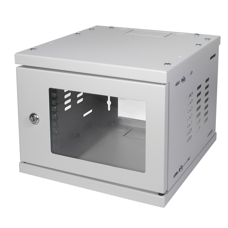 Image of LogiLink W06Z33G rack cabinet 4U Wall mounted rack Grey