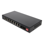 AddOn Networks ADD-GMC-8RJ2SFP-POE network media converter 1000 Mbit/s Black