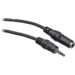 Comprehensive 3.5mm M/F, 25ft. audio cable 300" (7.62 m) Black