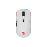 Savio RIFT WHITE gaming RGB Dual Mode mouse Ambidextrous Bluetooth + USB Type-A Optical