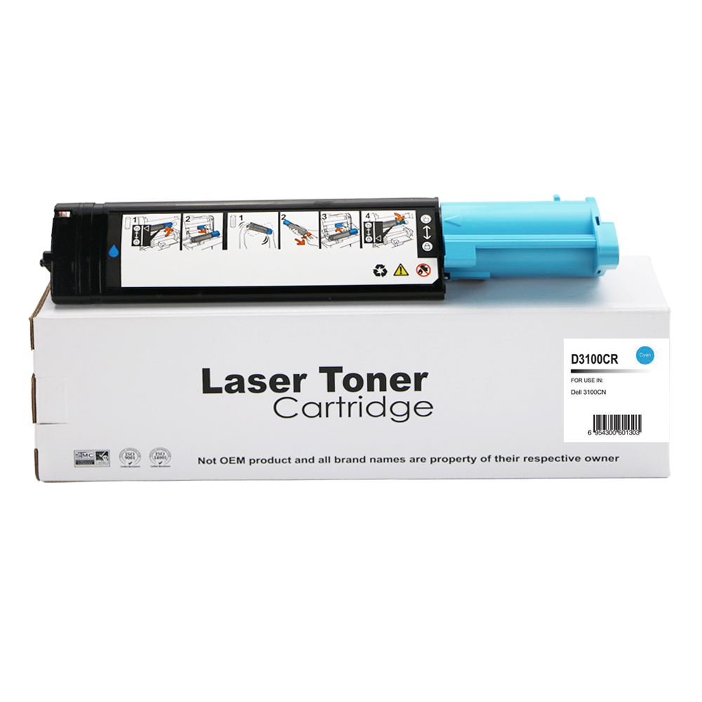 Image of CTS Wholesale Remanufactured Dell 3100CN Cyan Hi Yld Toner Ctg 593-100