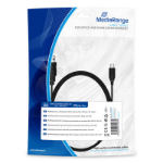 MediaRange Charge and sync cable, USB 2.0 to micro USB 2.0 B plug, 1.8m, black