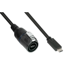 Alcasa IC01-16U3101-005 USB-kabel USB 3.2 Gen 2 (3.1 Gen 2) 0,5 m USB C Zwart