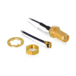 DeLOCK 88825 coaxial cable 0.5 m MHF (I-PEX) RF SMA Black