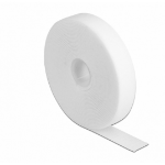 DeLOCK Hook-and-loop tape on roll L 5 m x W 20 mm white