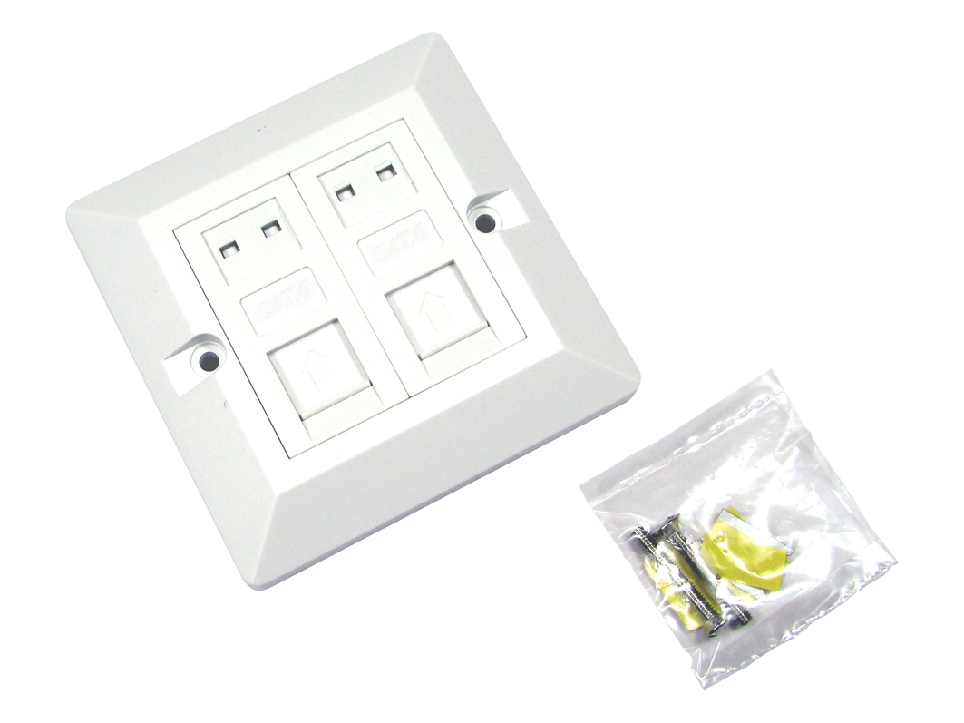 Cables Direct White Ut-8802 Wall Plate/Switch Cover