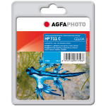 AgfaPhoto APHP711C inktcartridge 1 stuk(s) Compatibel Normaal rendement Cyaan