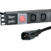 Cablenet 12 Way IEC - C13 Horizontal 1u PDU with IEC - C14 3m Feed