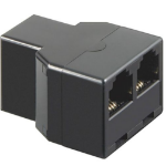 Microconnect 50597 tussenstuk voor kabels RJ11 6P4C Wit