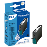 Pelikan 4108609/E64 Ink cartridge black, 399 pages 12ml (replaces Epson T1291) for Epson Stylus BX 320/SX 235 W/SX 420/SX 525/WF 3500