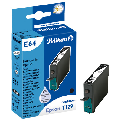 Image of Pelikan 4108609/E64 Ink cartridge black, 399 pages 12ml (replaces...