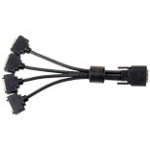 Matrox KX20-to-DVI quad-monitor adapter cable 0.3 m 1x KX20 4x DVI-I Black
