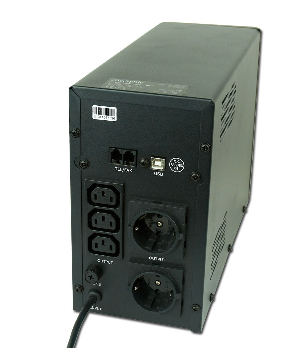 EnerGenie EG-UPS-034 strömskydd (UPS) Linjeinteraktiv 1,5 kVA 900 W 3 AC-utgångar