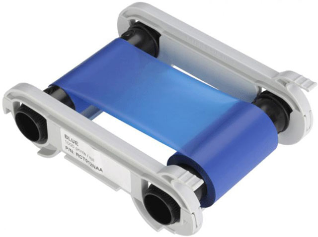 Image of Evolis RCT012NAA Thermal-transfer ribbon blue, 1K pages for Evolis...