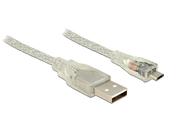 Image of DeLOCK 1.5m, USB2.0-A/USB2.0 Micro-B USB cable USB A Micro-USB B...