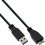 InLine USB 3.2 Gen.1 Cable Type A male / Micro B male, black, 5m