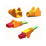 FDL WING MOULDED SNAGPROOF RJ45 CABLE BOOT - YELLOW