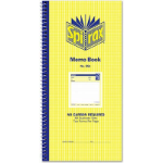 SPIRAX 551 DUPLICATE MEMO BOOK 272 X 144MM