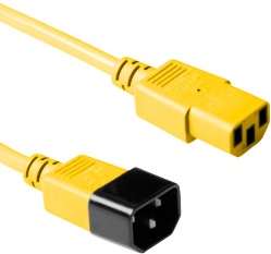 Microconnect PE040630Y power cable Yellow 3 m C14 coupler C13 coupler