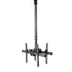 StarTech.com Dual TV Ceiling Mount - Back-to-Back Heavy Duty Hanging Dual Screen Mount with Adjustable Telescopic Pole - Tilt/Swivel/Rotate - VESA Bracket for 32”-75" Displays