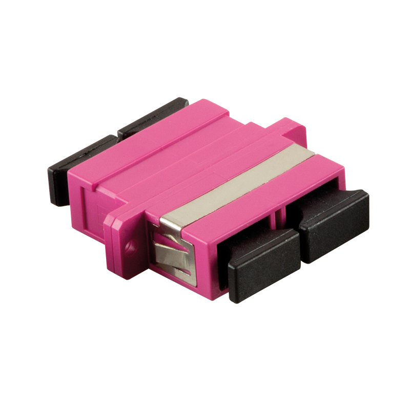 Image of LogiLink SC/SC fibre optic adapter SC/SC 1 pc(s) Pink