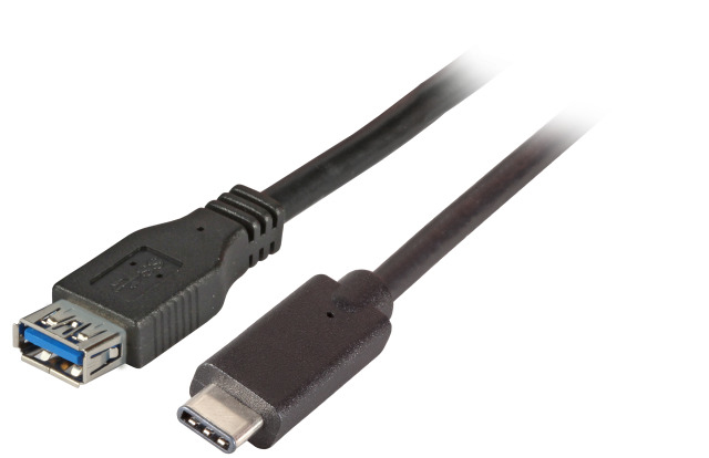 EFB Elektronik K5313SW.0,2 USB cable USB 3.2 Gen 1 (3.1 Gen 1) 0.2 m USB C USB A Black