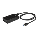 StarTech.com HB30A3A1CST interface hub USB 3.2 Gen 1 (3.1 Gen 1) Type-B 5000 Mbit/s Black
