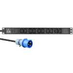 Lanview LVR-3MIEC-AMP-10C13 power distribution unit (PDU) 10 AC outlet(s) 1U Black