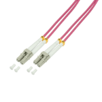 LogiLink 0.5m, LC - LC fibre optic cable OM4 Violet
