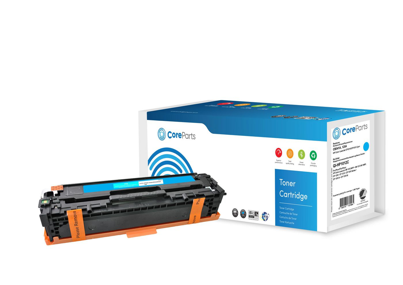 Image of CoreParts Toner Cyan CB541A