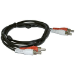 Microconnect AUDCC2 ljudkabel 1,5 m 2 x RCA Svart