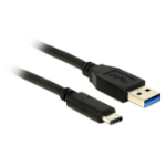 DeLOCK 0.5m USB3.1-C/USB3.1-A USB cable USB 3.2 Gen 2 (3.1 Gen 2) USB A USB C Black