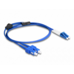 DeLOCK 87922 InfiniBand en Glasvezelkabel 1 m LC SC Blauw