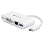 StarTech.com DKT30CDVPD laptop dock/port replicator Wired USB 3.2 Gen 1 (3.1 Gen 1) Type-C White