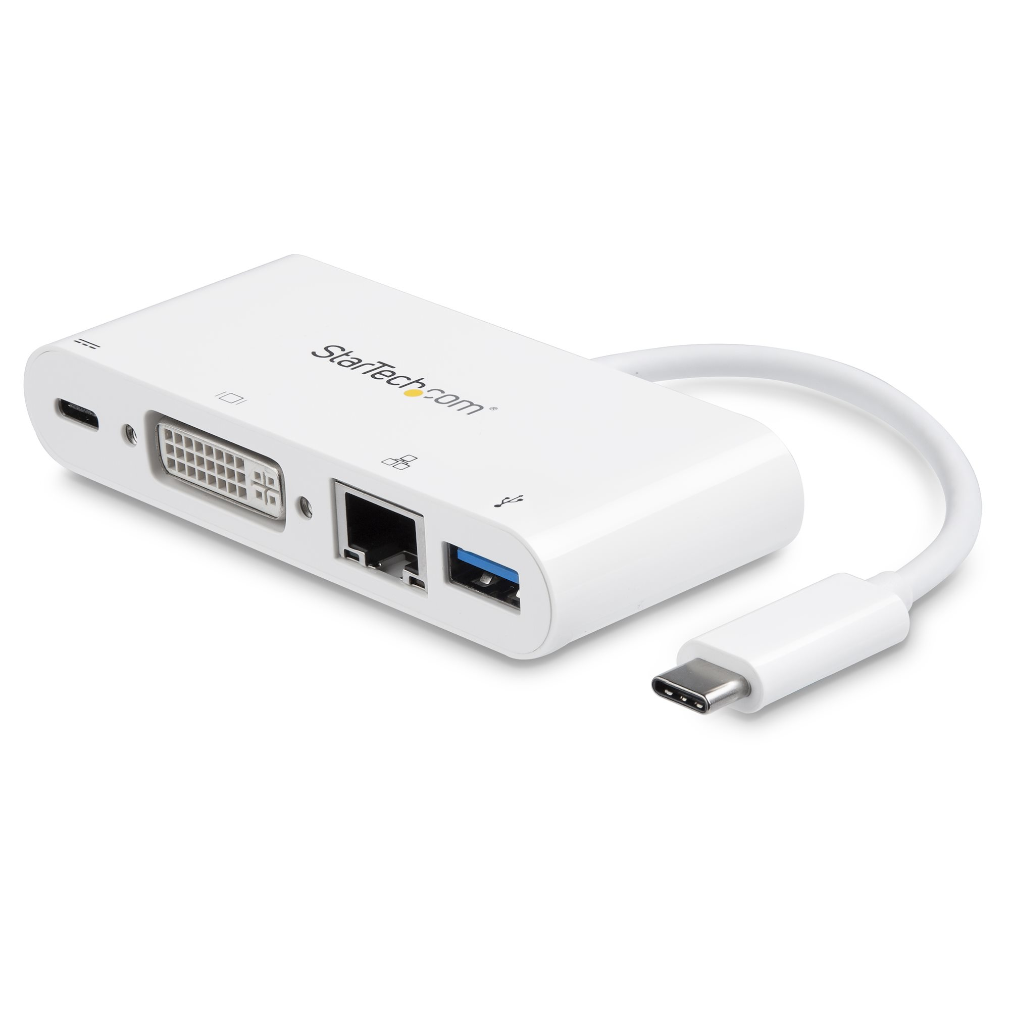 Image of StarTech.com USB C Multiport Adapter - USB-C to DVI-D (Digital)...