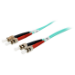 Equip ST/ST Fiber Optic Patch Cable, OM3, 5m