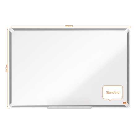 Nobo Premium Plus Enamel Magnetic Whiteboard 900 x 600mm 1915144