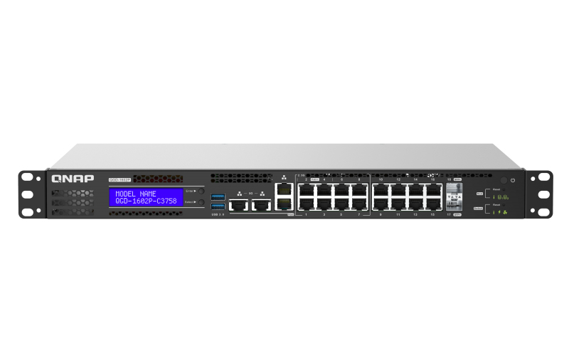 Image of QNAP QGD-1602P Managed L2 Gigabit Ethernet (10/100/1000) Power...