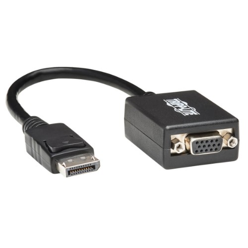 Tripp Lite P134-06N-VGA DisplayPort to VGA Active Adapter Video Converter (M/F), 6-in. (15.24 cm)