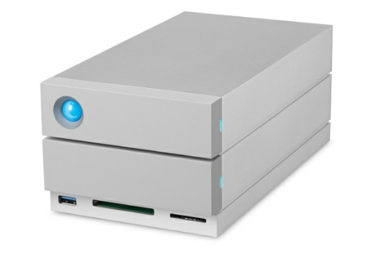 LaCie 2big Dock Thunderbolt 3 32TB (2X16TB 7200RPM ENTERPRISE) USB-C, THUNDERBOLT3, DP, CARD READER, 5YR disk array Gray