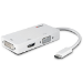 Lindy 43273 cable interface/gender adapter USB-C HDMI/DVI/VGA White