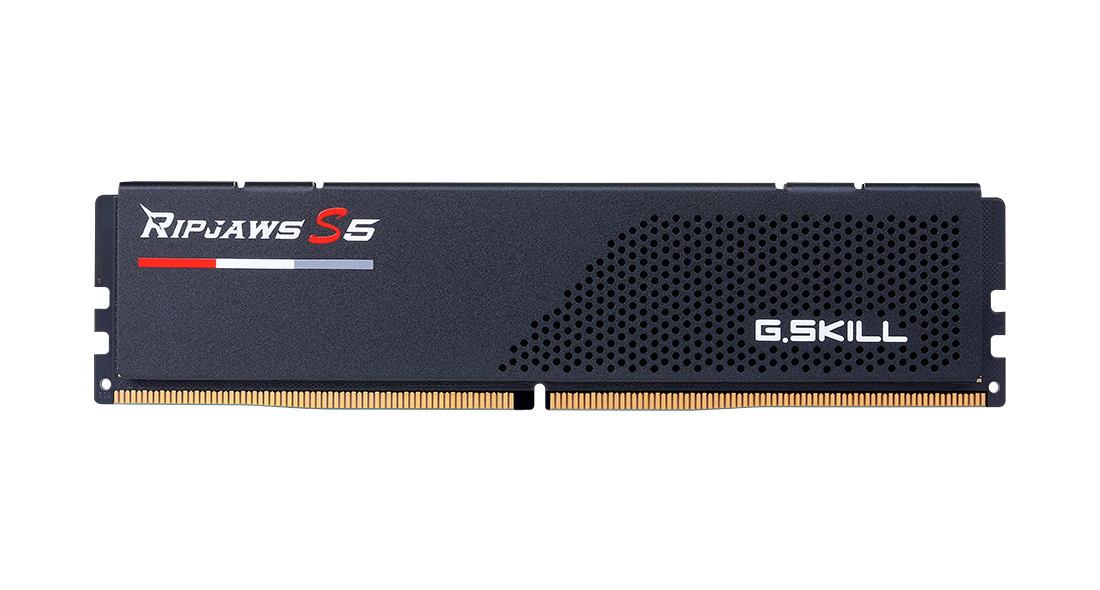 F5-6000J3040F16GX2-RS5K G.SKILL DDR5 RAM 32GB (2x16GB Dual-Kit) PC6000 CL30 RS5K  Ripjaws S5 black (Intel optimiert)