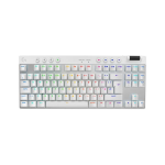 Logitech G PRO X TKL - Keyboard - backlit - wireless - 2.4 GHz, Bluetooth - QWERTY - UK - key switch: Tactile - white