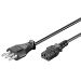 Microconnect PE100418 power cable Black 1.8 m Power plug type L C13 coupler