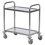 VFM 2 SHELF TROLLEY 600X400 SLV