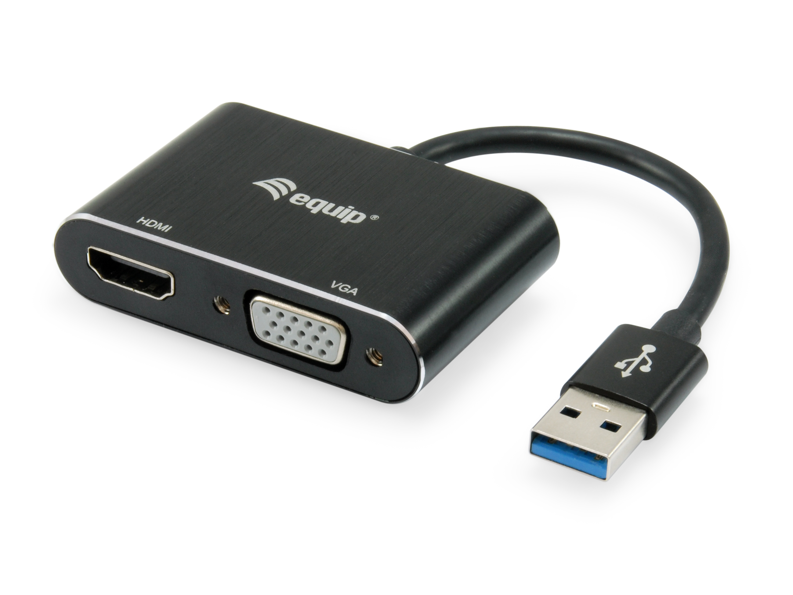 Image of Equip 133386 USB graphics adapter 1920 x 1080 pixels Black