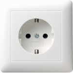 GIRA 044027 socket-outlet CEE 7/3 White