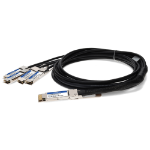 AddOn Networks Juniper Networks QDD-4X100G-2P5M to Mellanox MCP7F60-W02AR26 Compatible TAA 400GBase-CU QSFP-DD 400G to 4xQSFP56 100G PAM-4 Direct Attach Cable (Passive Twinax, 2.5m)