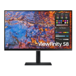 Samsung 27' S8 4K FHD Monitor 60Hz IPS Flat 3840x2160 16:9 5ms 350 nits 1xDP1.4 1xHDMI2.0 LAN 1xUSB-C (90W) Hub 3.0x3 HAS VESA 3YR WTY