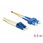 DeLOCK Cable Optical Fibre LC > SC Singlemode OS2 0.5 m